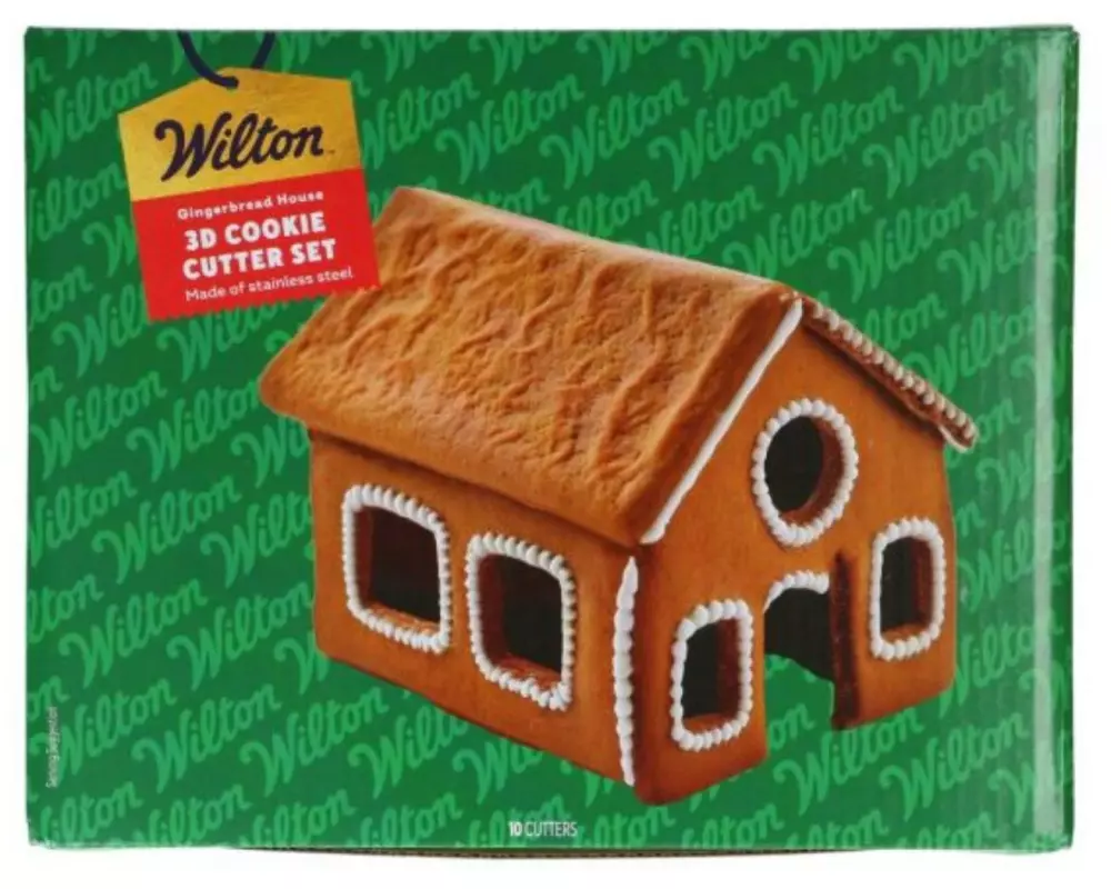 BackshopSchweiz Ausstechform 3d Lebkuchenhaus Set - 10-teilig
