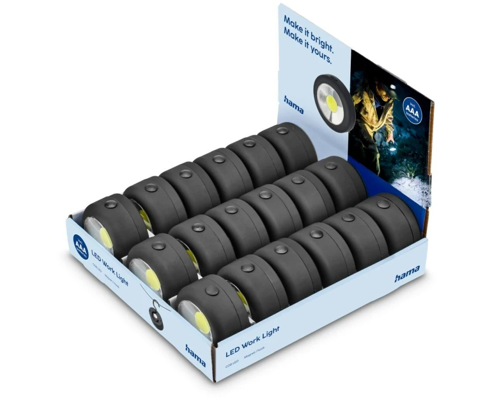 Hama W140 LED Kunststoff Schwarz 1.8 W 140 lm