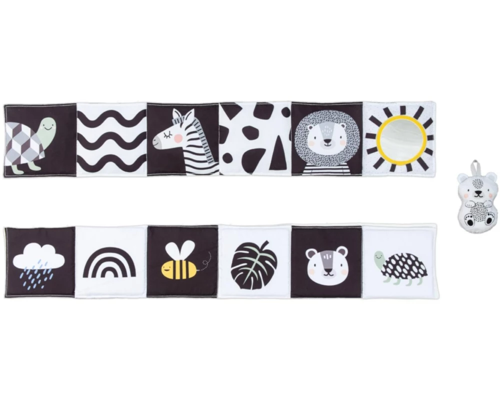 TAF-TOYS Spielbuch Savannah Black & White 0M+