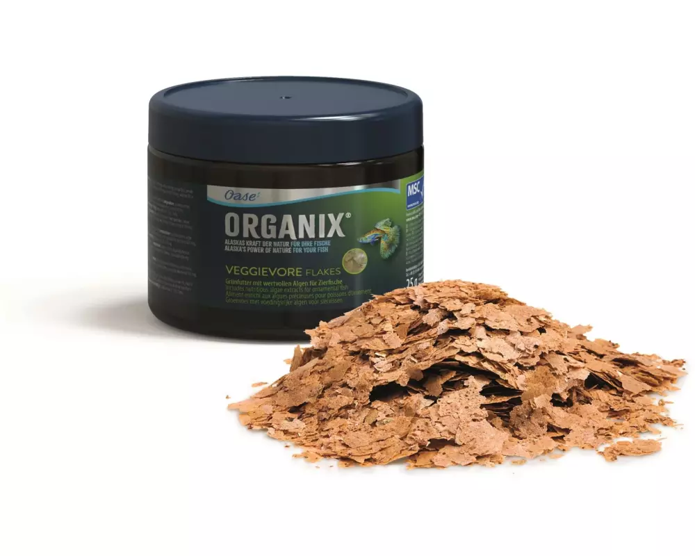 OASE Pflanzenfutter Organix Veggie Flakes, 25 g