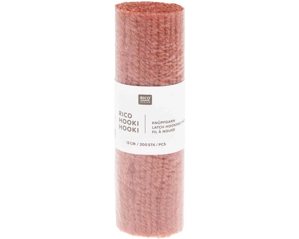 Rico Design Hooki Knüpfgarn Lachsrot
