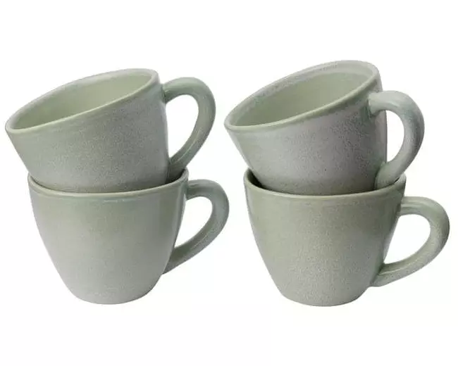 Urbanara Kaffeebecher Capela 200 ml, 4 Stück, Pistache