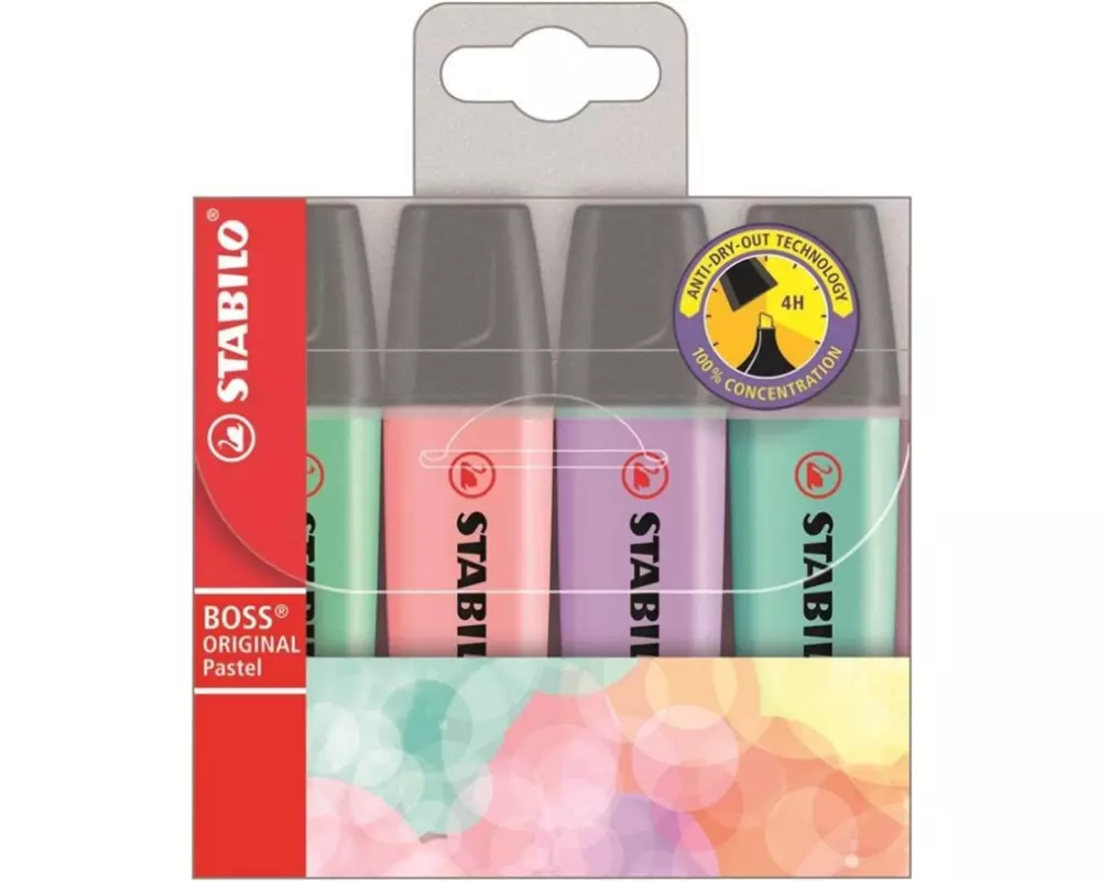 STABILO Textmarker Pastell 4 Stück