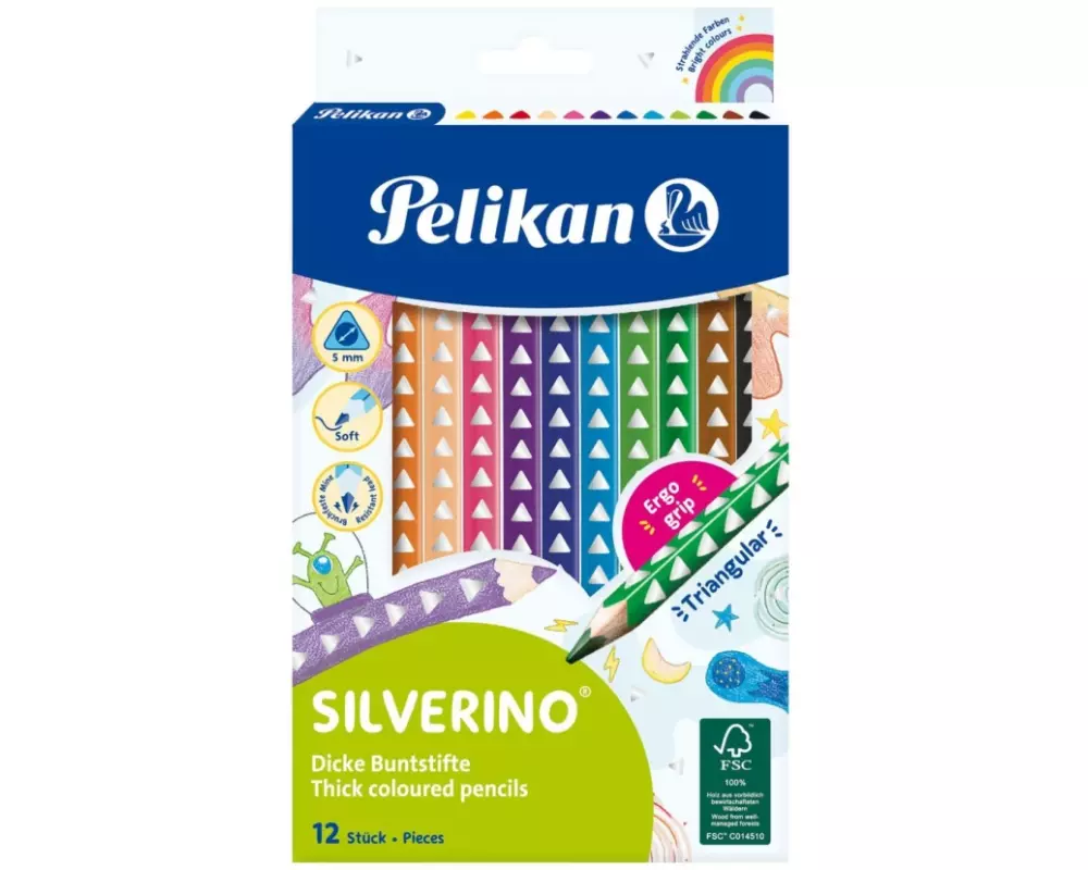Pelikan Farbstifte Silverino Dick, 12er-Set