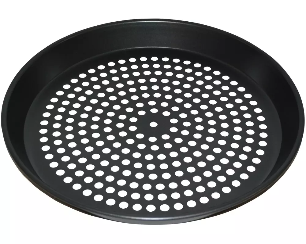 Stronghold Pizzablech gelocht 34 cm Schwarz