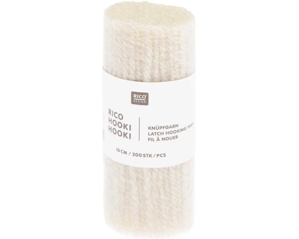 Rico Design Hooki Knüpfgarn Offwhite