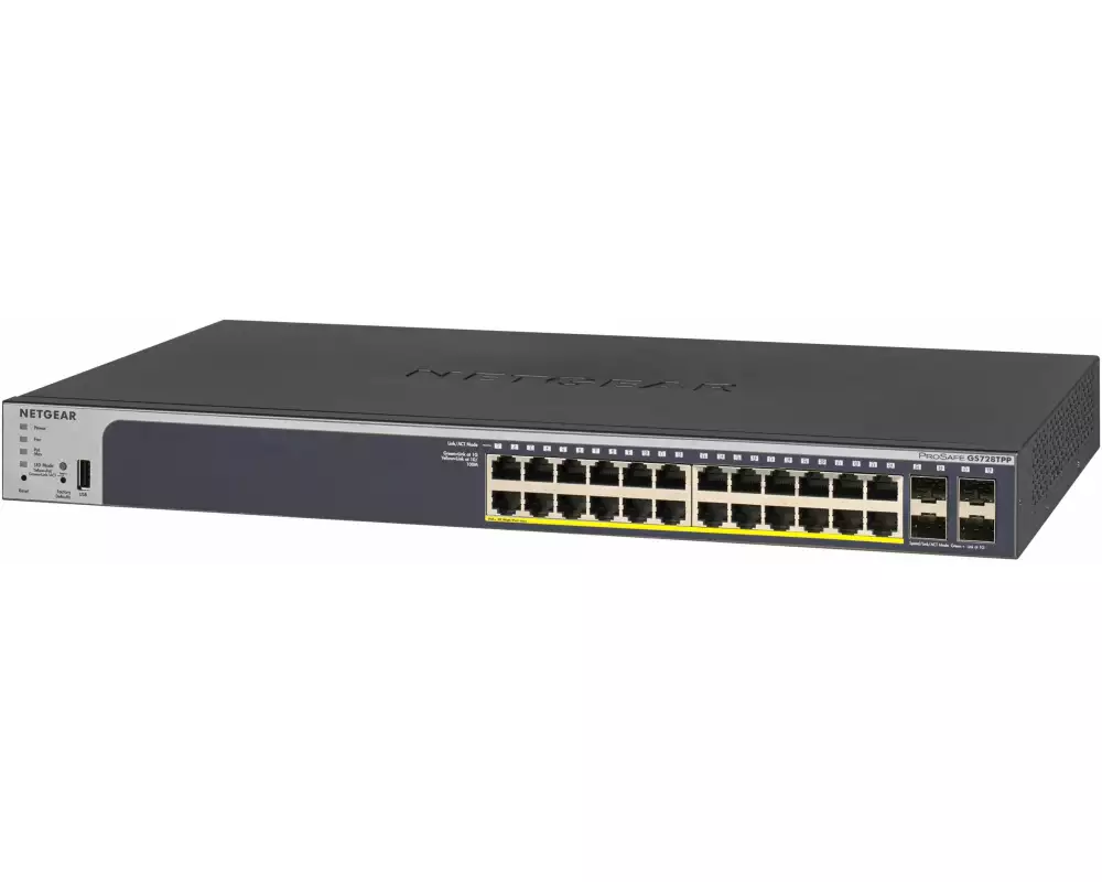Netgear PoE+ Switch GS728TPPv3 (380W PoE+) 28 Port