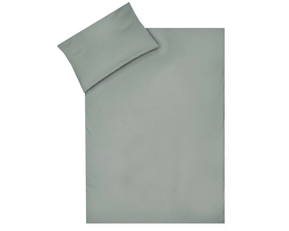 Julius Zöllner Kinderbettwäsche Uni aloe 80/80+35/40
