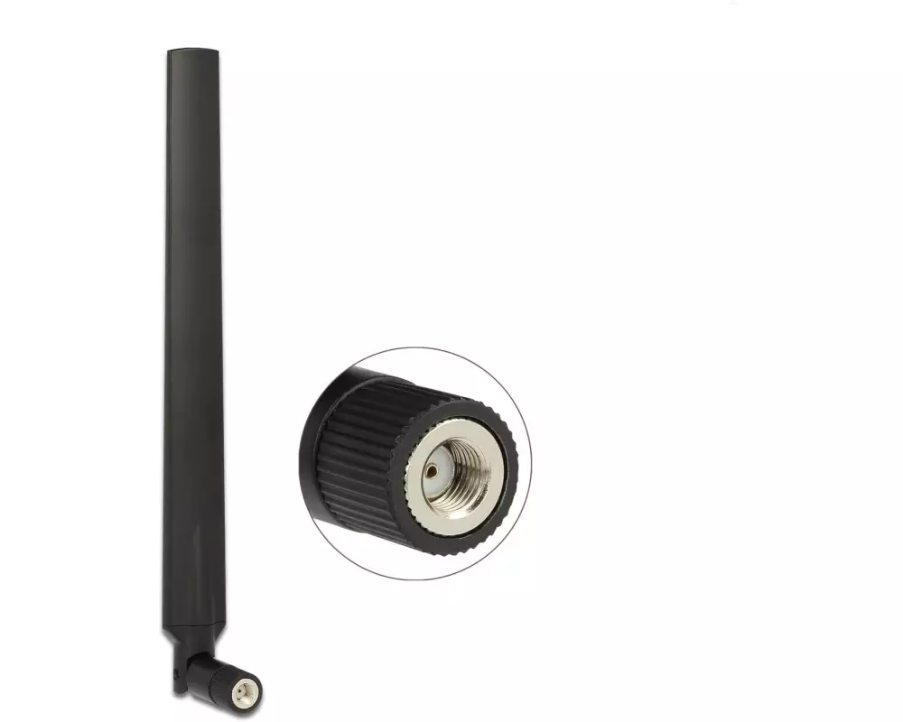 Delock WLAN-Antenne 802.11 ac/a/h/b/g/n RP-SMA 7 dBi Rundstrahl