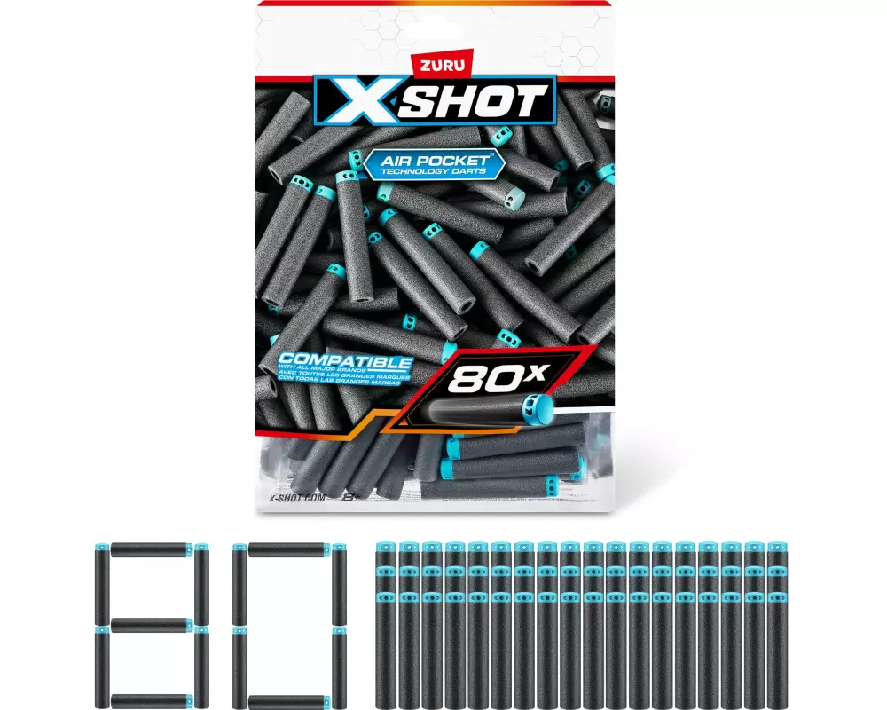 X-Shot Excel Nachfüllpackung 80 Darts Series 1