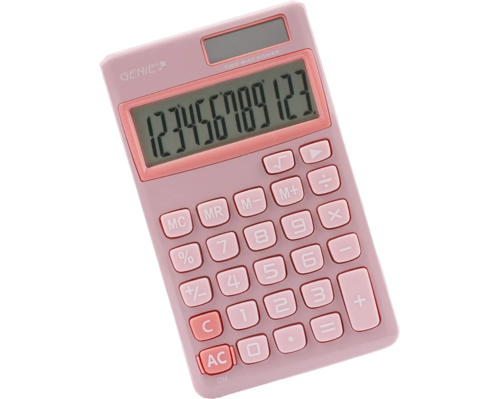 Genie Taschenrechner 212P Pink