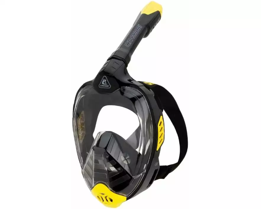 CRESSI Full Face Mask Bali Schwarz/Gelb S/M