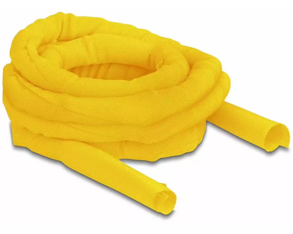 Delock Kabelschlauch selbstschliessend 5 m x 25 mm Gelb