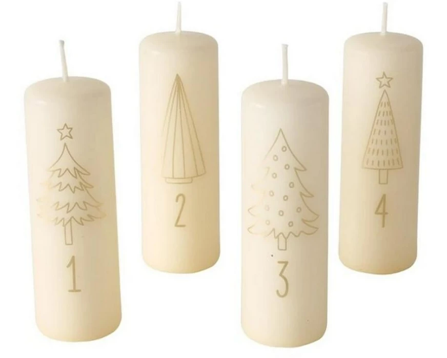 Boltze Weihnachtskerze Advent Gold