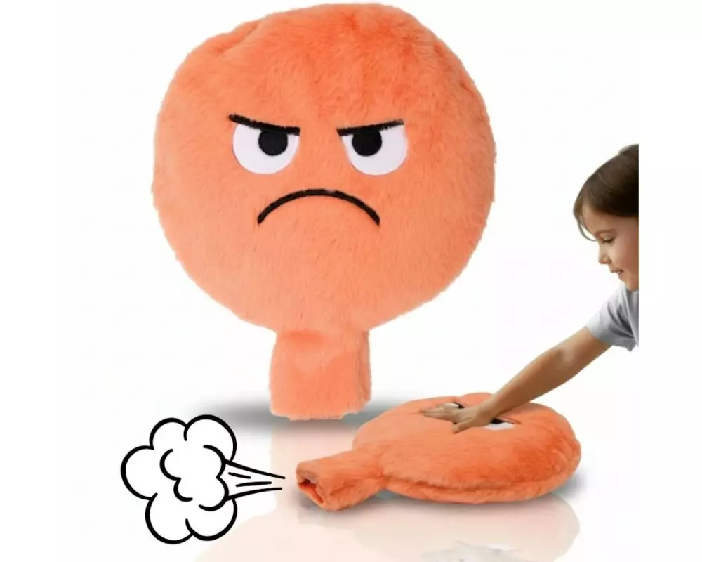 alldoro Plüsch XXL Plüsch Pups-Kissen Grumpy