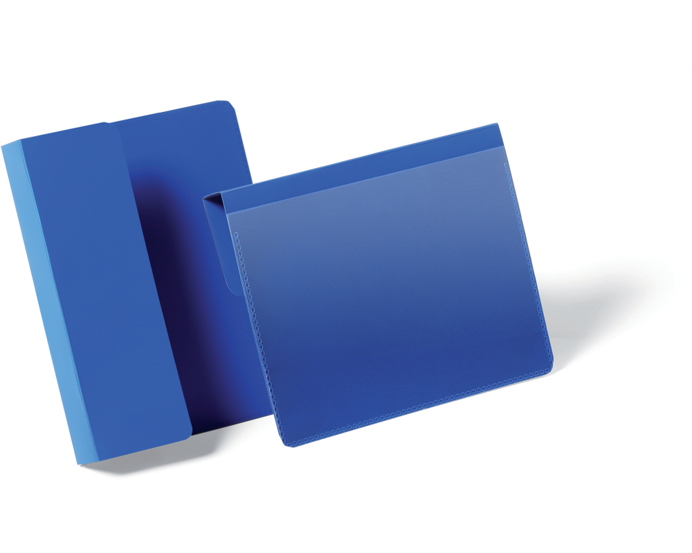 DURABLE Kennzeichnungstasche A6 172107 mit Falz,quer,50 Stück