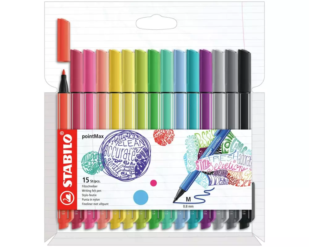 STABILO PointMax Kartonetui ARTY 15er