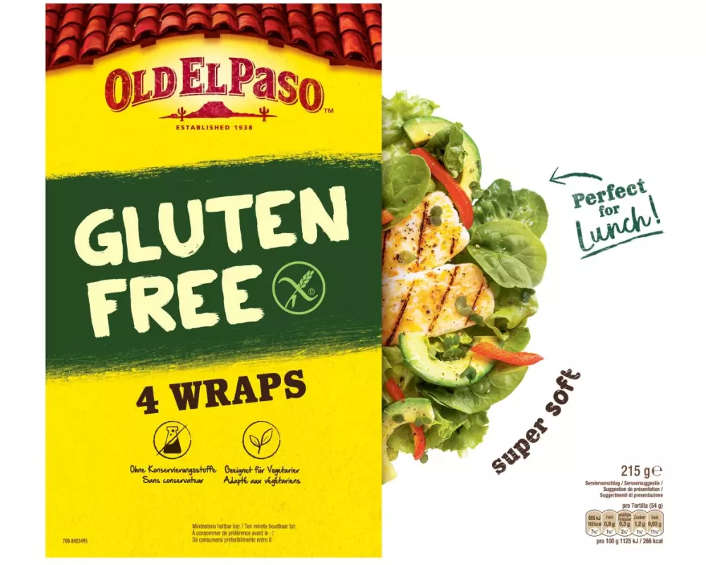 Old El Paso XL Glutenfree Tortillas 4 Stück