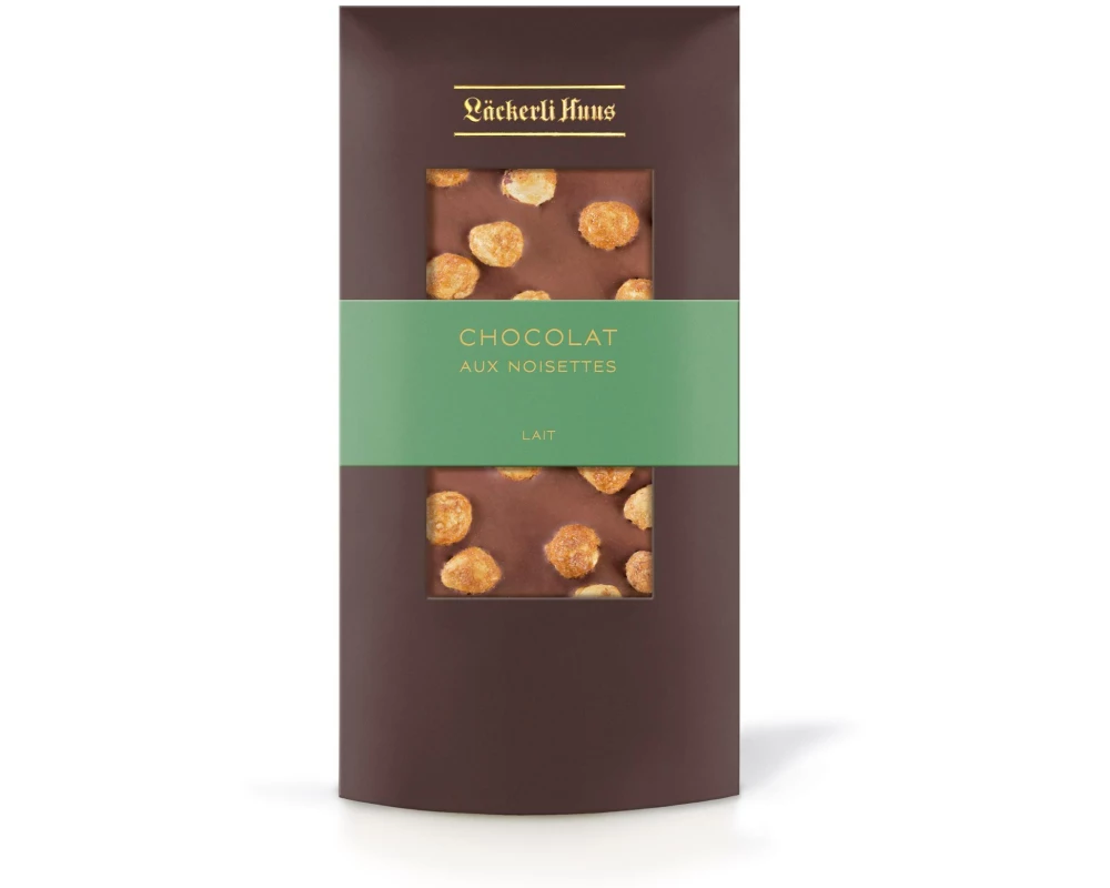 Läckerli Huus Tafelschokolade Chocolat au noisettes lait 100 g