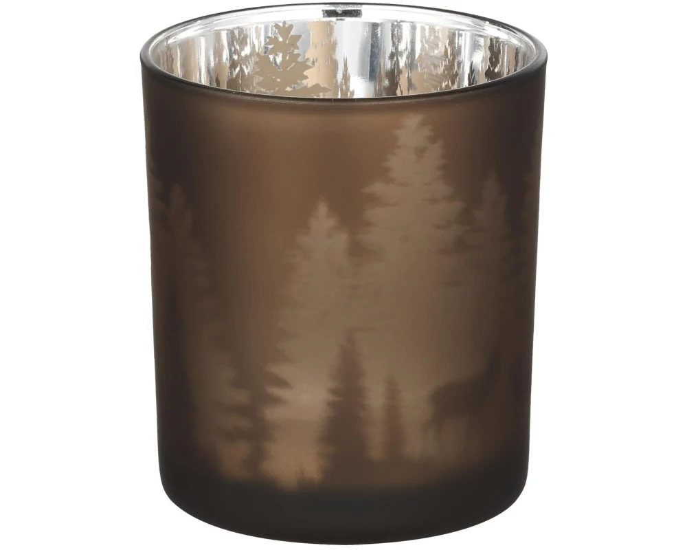 EGLO Winterlandschaft Lukut 8 cm Dunkelbraun, Glas