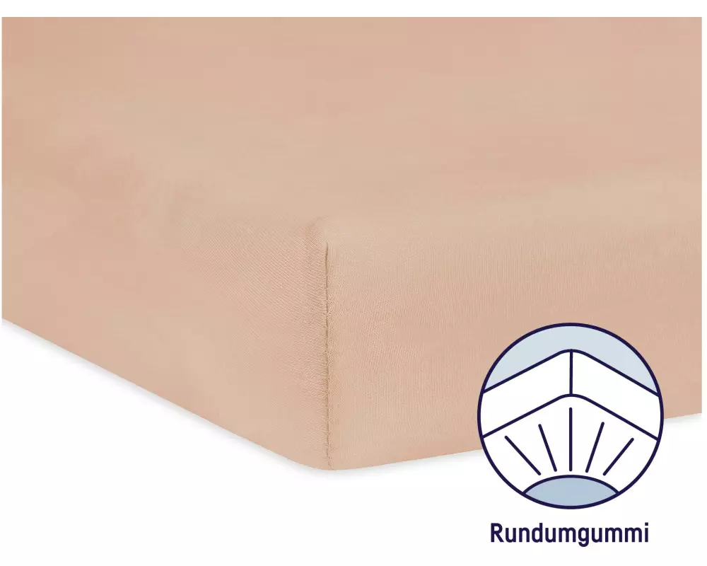 Julius Zöllner Fix-Leintuch Jersey Sand 70 x 140 cm