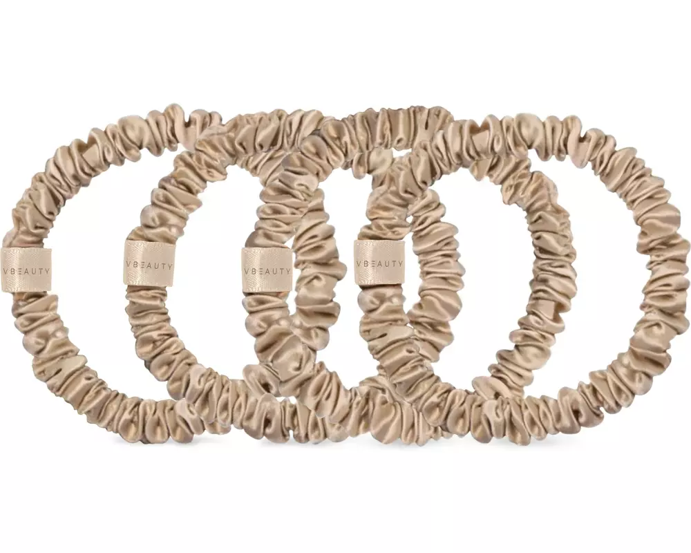 VBEAUTY Scrunchie Skinny Set – Champagner