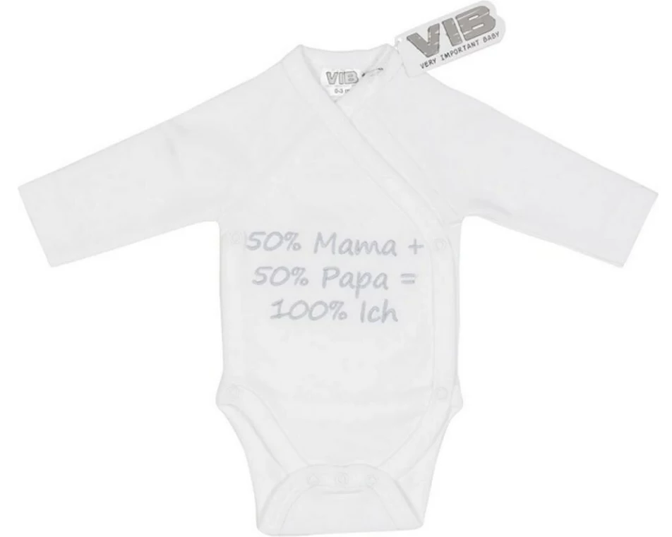 Very Important Baby Body 50% Mama + 50% Papa = 100% Ich weiss Weiss