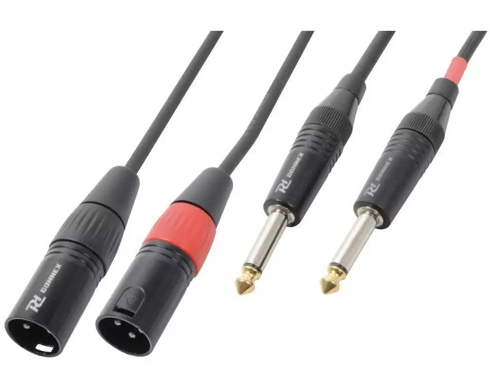 PD Connex CX64-3 XLR 3 Pole, male - Klinke 6.3 mm, male 3 m