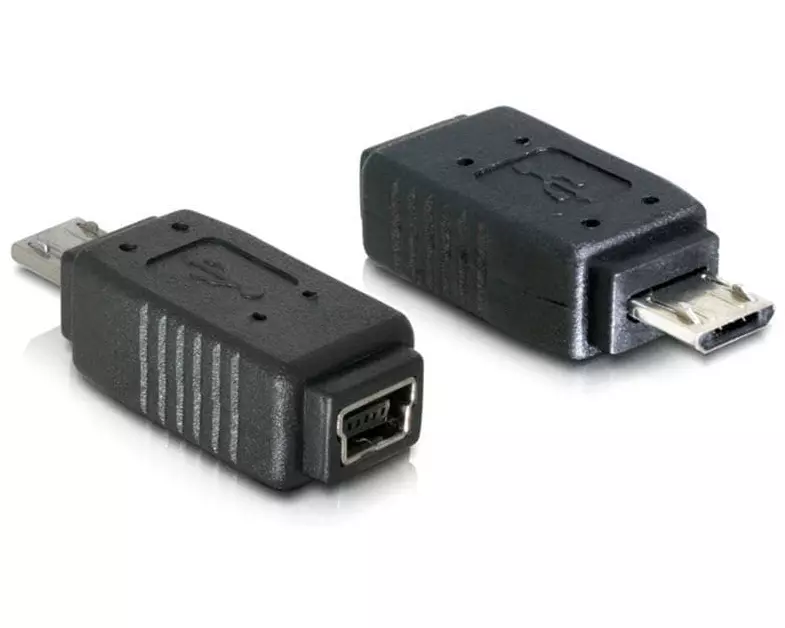 Delock USB 2.0 Adapter USB-MiniB Buchse - USB-MicroB Stecker