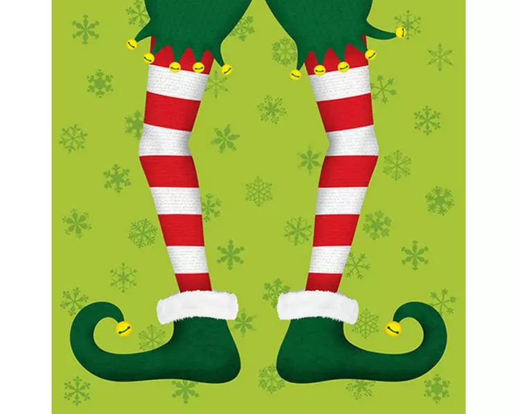 Braun + Company Weihnachtsservietten Jack the Elf Mehrfarbig, 20 Stück