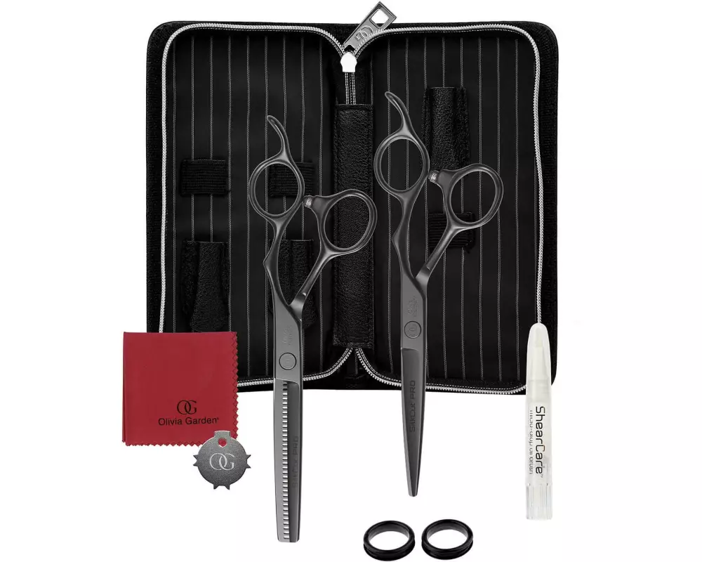 OLIVIA GARDEN SilkCut Pro Shear Kit Matt Schwarz