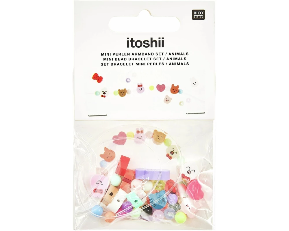 Rico Design Mini Perlen Armband Set «Chingu Animals»