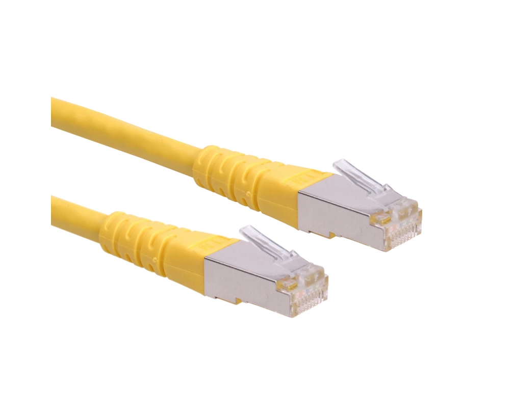 ROLINE Patchkabel Cat.6 (Class E) S/FTP (PiMF), gelb, 15 m