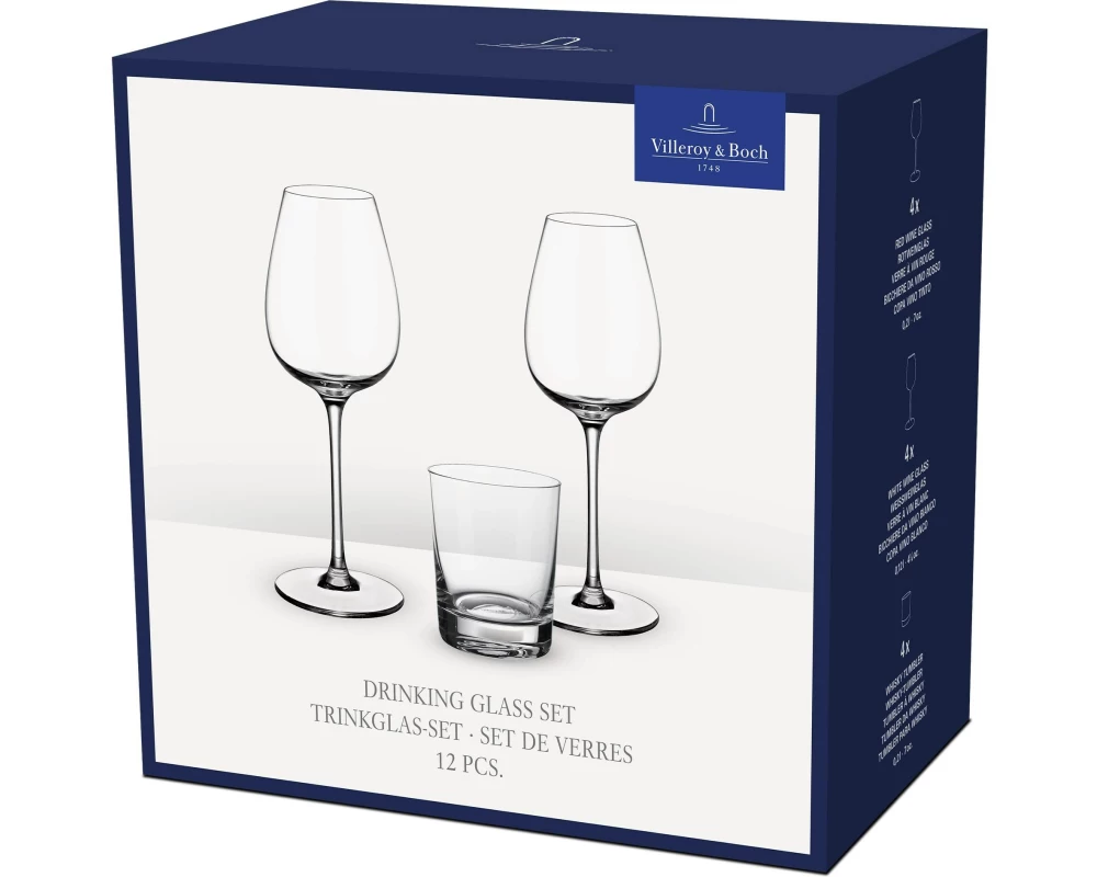 Villeroy & Boch Weingläser-Set Purismo Glas Set 0.21 l / 0.12 l / 0.21 l