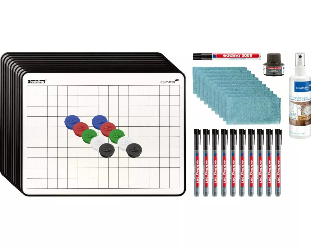 Legamaster Lerntafel Starterset, lackiert 43-teilig