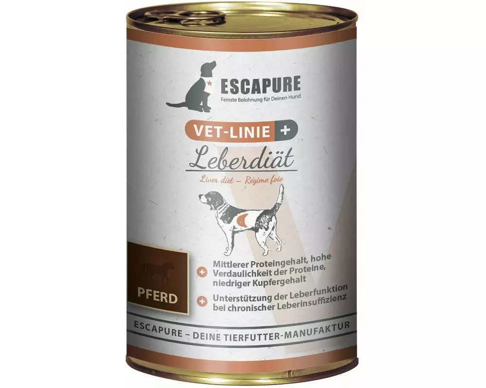 Escapure VET-Linie Nassfutter Leberdiät Pferd 0.4 kg