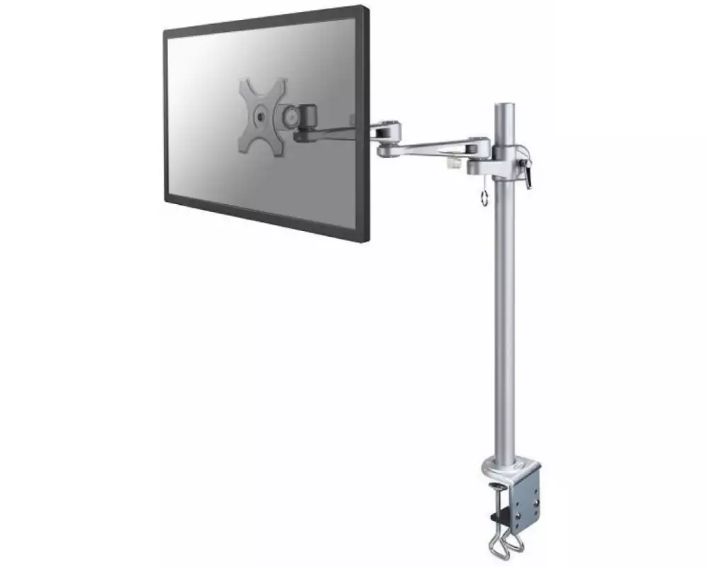 NEOMOUNTS Tischhalterung FPMA-D935POLE70 bis 12 kg – Silber