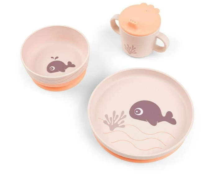 done by deer Kindergeschirrset Foodie Wally Rosa