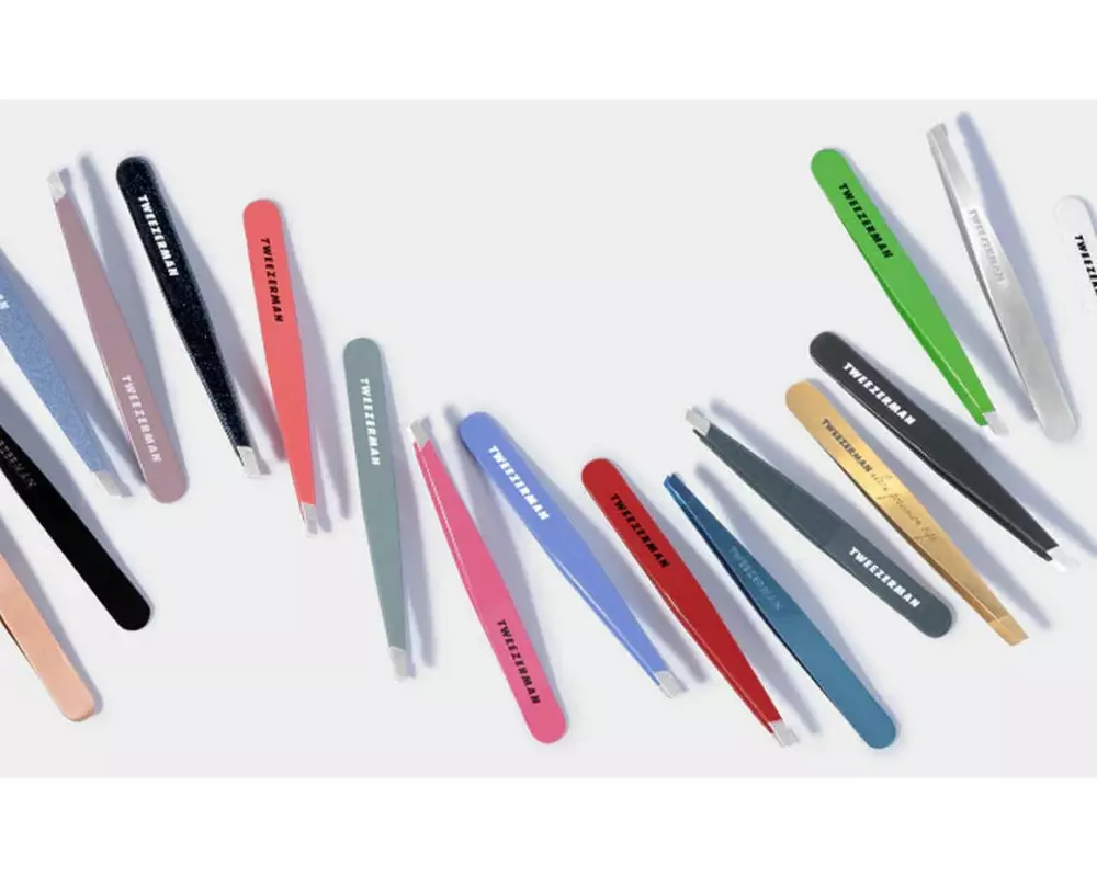 tweezerman Slant Tweezer Pinzette Edelstahl schräg Roségold