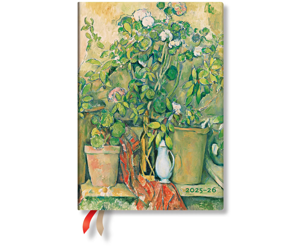 PAPERBLANKS Agenda Cezanne Midi 25/26 DD0534-7 1W/2S 18M DE HOR HC 13x18cm