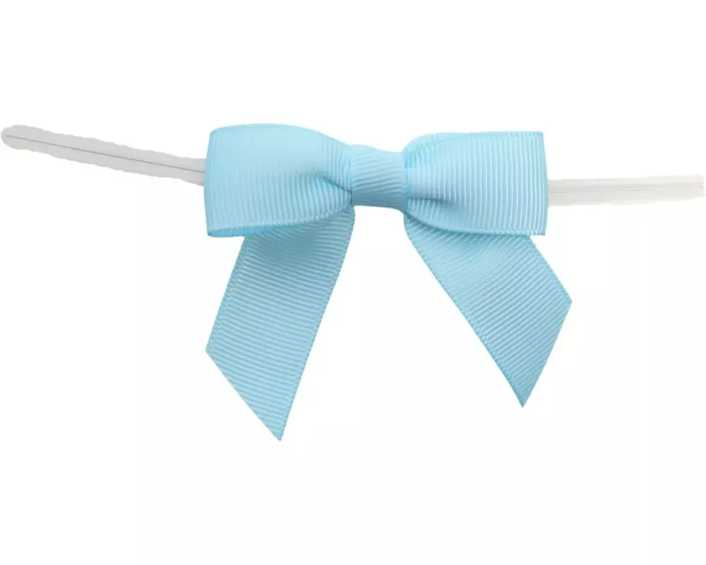 BackshopSchweiz Verschluss mit Schleife Hellblau, 10 Stück