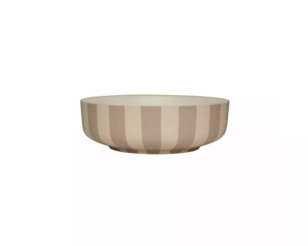 OYOY Dekoschale Toppu Bowl Large Grau/Weiss