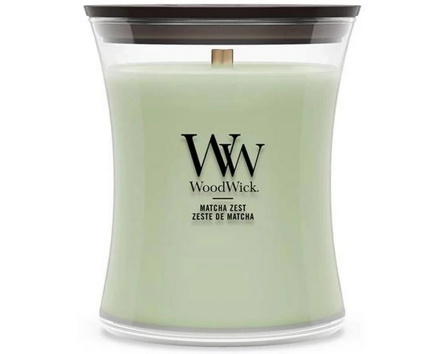 Woodwick Duftkerze Matcha Zest Medium Jar