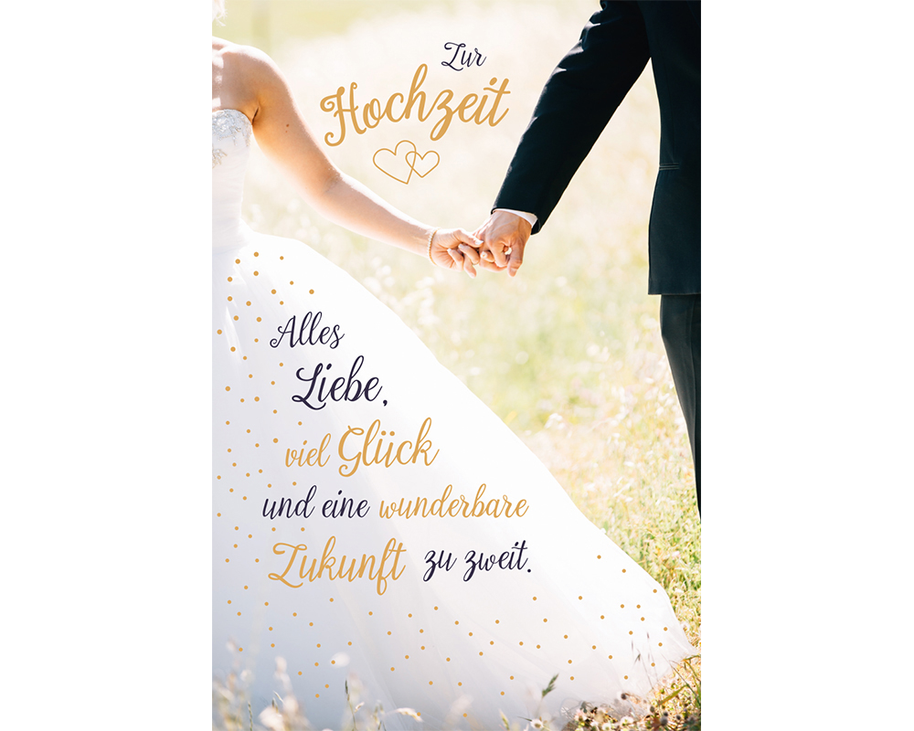 ABC Hochzeitskarte B6 51592 Brautpaar