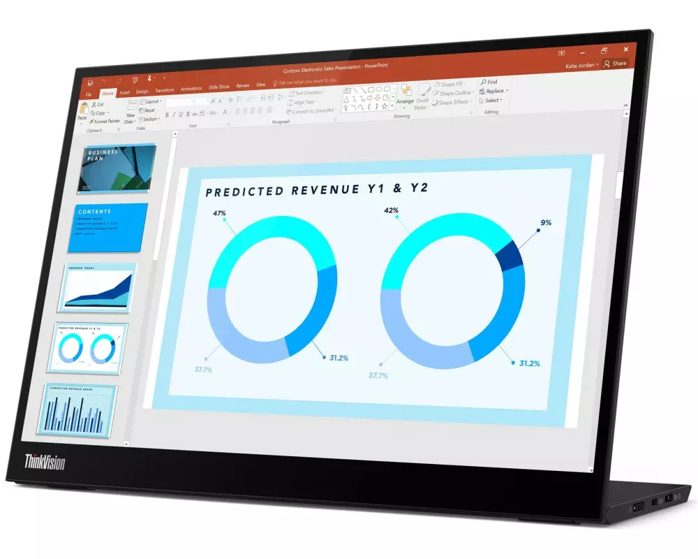 Lenovo Monitor ThinkVision M14d USB-C