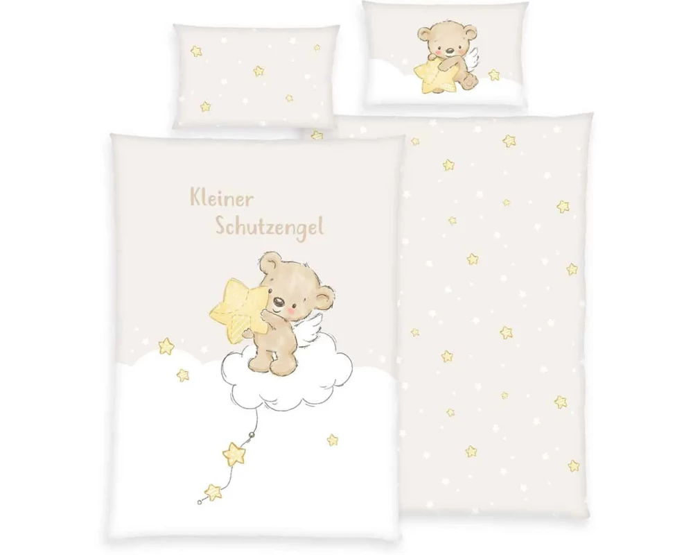 Herding Kinderbettwäsche Schutzengel 100 x 135 cm + 40 x 60 cm