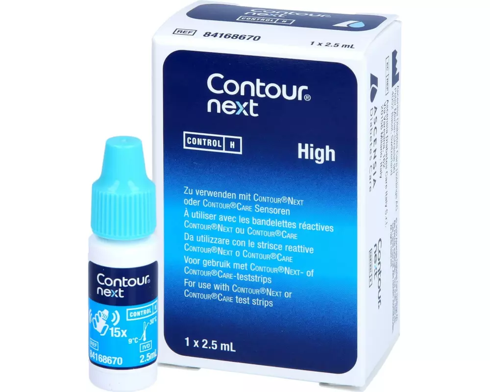 Contour next Kontroll-Lösung high 2.5 ml