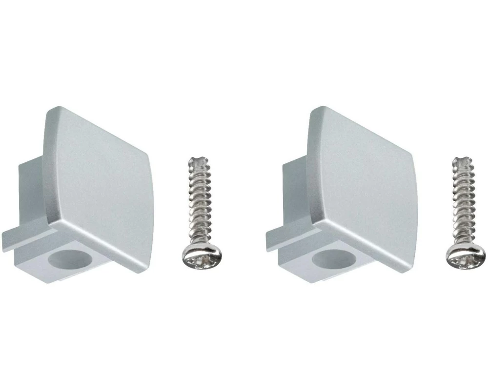 Paulmann Endkappe URail Universal, Chrom, 2er