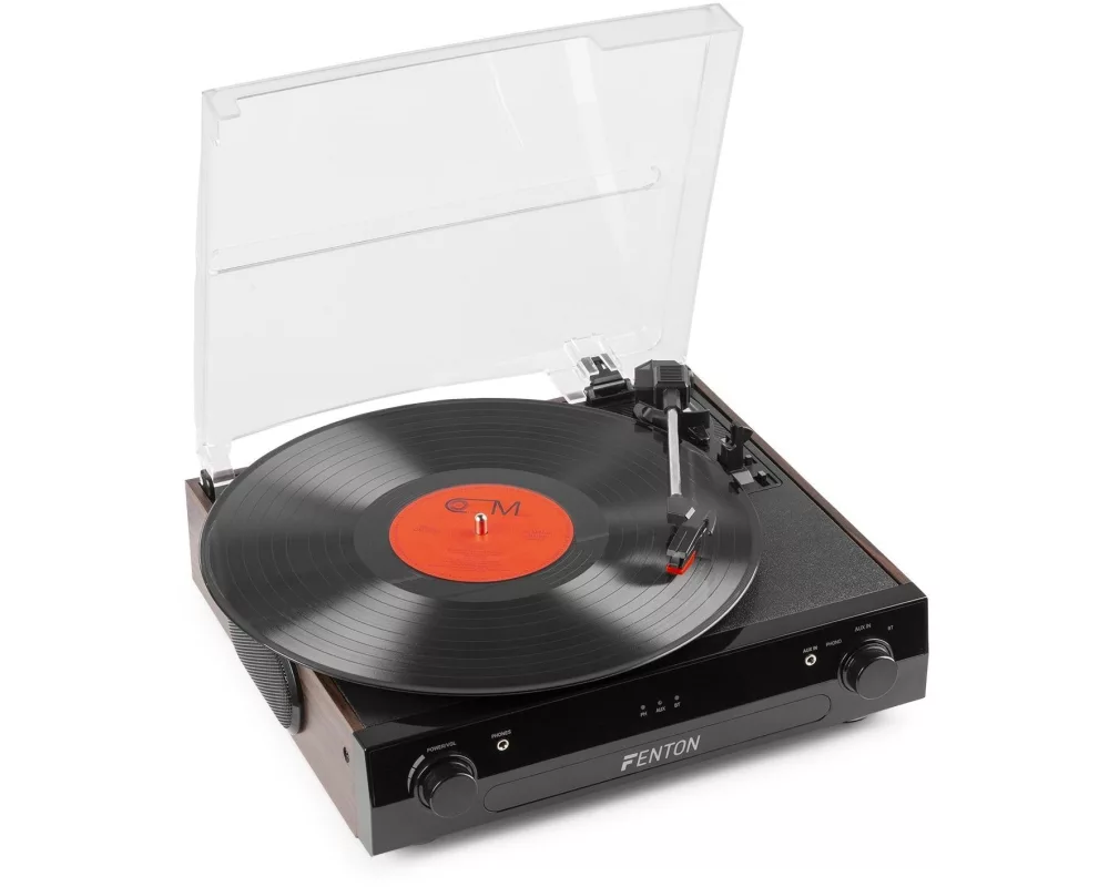 Fenton Plattenspieler mit Bluetooth RP102B Braun