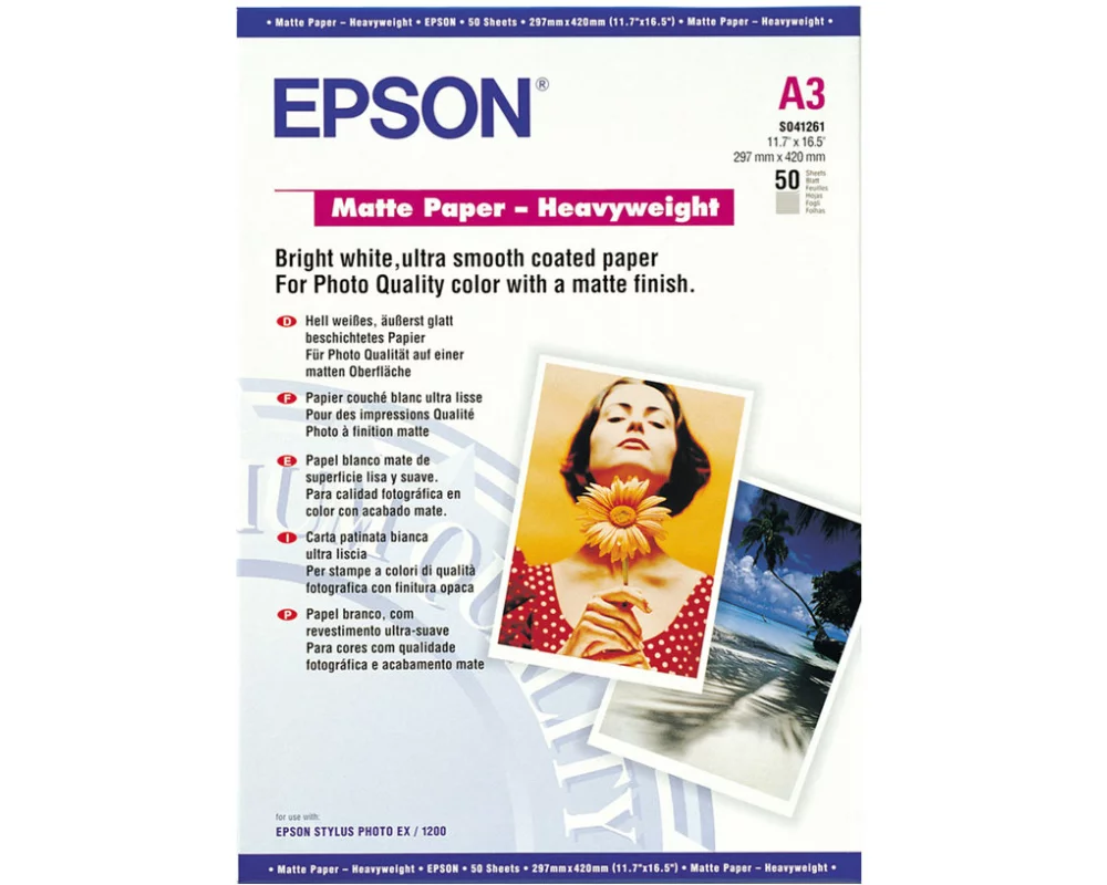 EPSON Papier Matt - Heavyweight/A3/50
